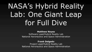 Hybrid Reality: A New Frontier of Space Exploration Matthew Noyes