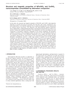 Structure and magnetic properties of NIFe/SiO2 and Co/SiO2 nano