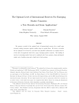 The Optimal Level of International Reserves For Emerging Market