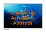 42 Acts 20v13-38 Paul`s Farewell Address