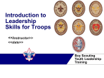 Introduction to Leadership Skills for Troops