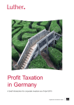 Profit Taxation in Germany - Luther Rechtsanwaltsgesellschaft