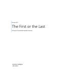 The First or the Last