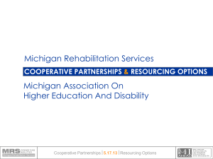 Third Party Cooperative Arrangement Interagency Cash - MI