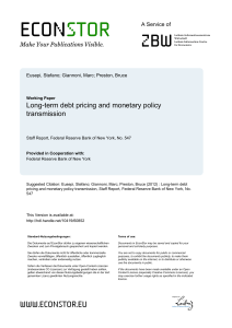 Long-term debt pricing and monetary policy transmission