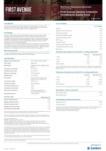 First Avenue Sanlam Collective Investments Equity Fund