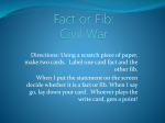 Fact or Fib - Net Start Class