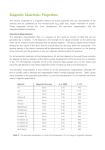 Magnetic Materials Background: 5. Properties