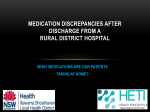 medication management after discharge from a rural district hospital