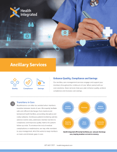 Ancillary Services - Health Integrated