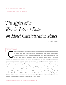 The Effect of a Rise in Interest Rates on Hotel Capitalization Rates