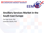 Ancillary Services Market in the South East Europe