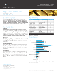 High Quality Dividend Yield