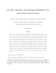 Accruals, cash flows, and operating profitability in the cross section