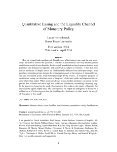 Quantitative Easing and the Liquidity Channel of Monetary Policy