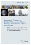 Improving Pakistan`s Political Economy