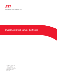 Investment Fund Sample Portfolios