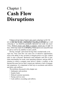 Cash Flow Disruptions