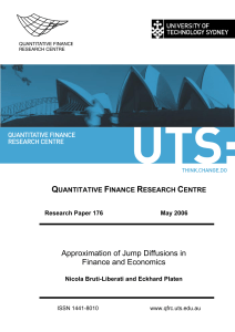 Quantitative Finance Research | University of Technology Sydney
