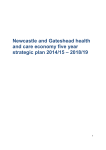 Newcastle Gateshead health and care economy five year strategic