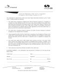 Certificate Regarding Credit Union`s Acceptance