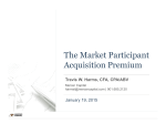 The Market Participant Acquisition Premium