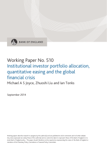 Working Paper No. 510 Institutional investor
