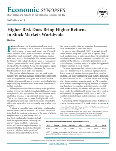 Higher Risk Does Bring Higher Returns in Stock Markets Worldwide