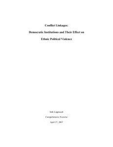 Conflict Linkages: Democratic Institutions and Their Effect on Ethnic