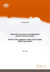 Final decision - Review of electricity transmission and distribution