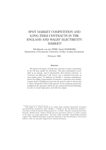 Spot Market Competition and Long-Term