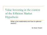 Value Investing vs the Efficient Market Hypothesis