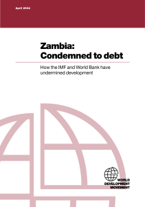Zambia: Condemned to debt