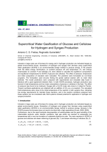 Supercritical Water Gasification of Glucose and Cellulose for