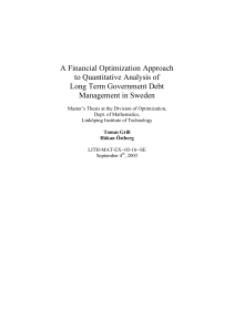 A Financial Optimization Approach to Quantitative