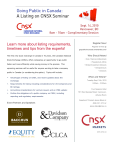 CNSX Listing Seminar - Bacchus Law Corporation