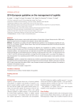 2014 European guideline on the management of syphilis