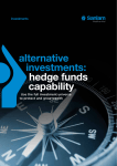 alternative investments: hedge funds capability