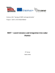 NEET – social inclusion and integration into Labor Market