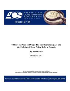 “After” the War on Drugs - American Constitution Society