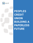 peoples credit union building a paperless future