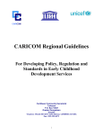 CARICOM Regional Guidelines For Developing Policy, Regulation