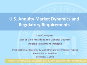 U.S. Annuity Market Dynamics and Regulatory Requirements