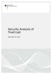 Security Analysis of TrueCryptpdfauthor - BSI