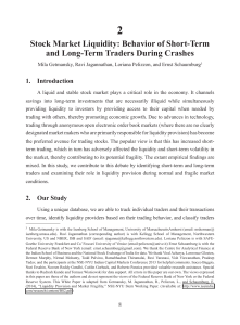 Stock Market Liquidity: Behavior of Short-Term and Long-Term