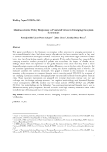 Macroeconomic Policy Responses to Financial