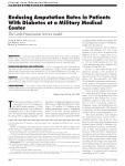 Reducing Amputation Rates in Patients With Diabetes at a Military
