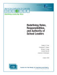 Redefining Roles, Responsibilities, and Authority of School Leaders