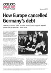 How Europe cancelled Germany`s debt