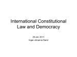 International Constitutional Law and Democracy